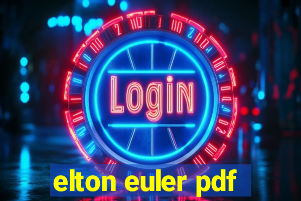 elton euler pdf